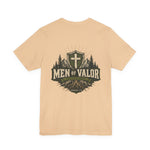 Men of Valor Tee | Christian faith shield graphic tee