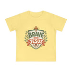 Brave With Jesus Baby Tee | Little ones faith tee