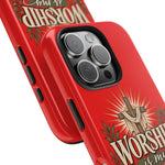 Worship Is My Weapon Tough Case | Christian cross protective phone cover