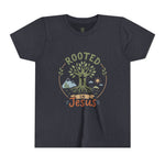 Rooted in Jesus Youth Tee | Kids faith graphic tee