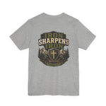 Iron Sharpens Iron Tee | Men's faith outdoor crest tee