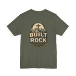 Built on the Rock Tee | Men's faith cross graphic tee