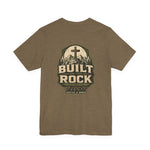 Built on the Rock Tee | Men's faith cross graphic tee
