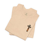 Forged in Faith Tee | Men's cross & mountain graphic tee