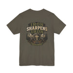 Iron Sharpens Iron Tee | Men's faith outdoor crest tee