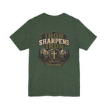 Iron Sharpens Iron Tee | Men's faith outdoor crest tee
