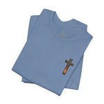 Forged in Faith Tee | Men's cross & mountain graphic tee