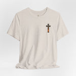 Forged in Faith Tee | Men's cross & mountain graphic tee