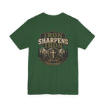 Iron Sharpens Iron Tee | Men's faith outdoor crest tee