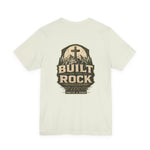 Built on the Rock Tee | Men's faith cross graphic tee