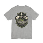 Prayer Warrior Tee | Matthew 18:20 Shield Graphic