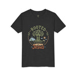 Rooted in Jesus Youth Tee | Kids faith graphic tee