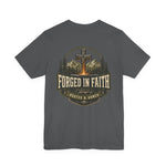 Forged in Faith Tee | Men's cross & mountain graphic tee