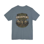 Iron Sharpens Iron Tee | Men's faith outdoor crest tee