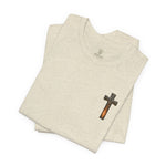 Forged in Faith Tee | Men's cross & mountain graphic tee