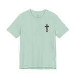 Forged in Faith Tee | Men's cross & mountain graphic tee