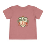 Brave With Jesus Toddler Tee | Little ones faith tee