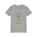 Rooted in Jesus Youth Tee | Kids faith graphic tee