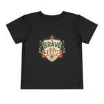 Brave With Jesus Toddler Tee | Little ones faith tee