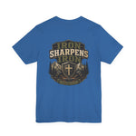 Iron Sharpens Iron Tee | Men's faith outdoor crest tee