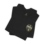 Prayer Warrior Tee | Matthew 18:20 Shield Graphic