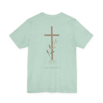 Faith Cross Tee | Women's floral cross back graphic tee