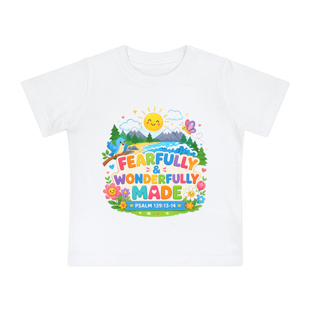 Fearfully & Wonderfully Made Baby Tee | Little ones scripture tee — Rooted & Armed Co.